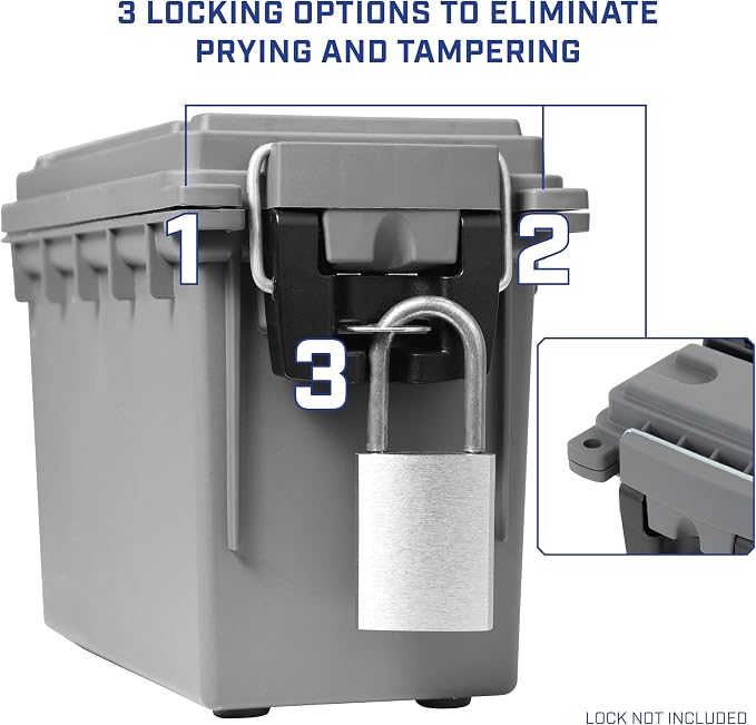 Sheffield 12792 2-Pack Ammo Storage Box, Stackable .30 Cal Field Boxes - Image 5