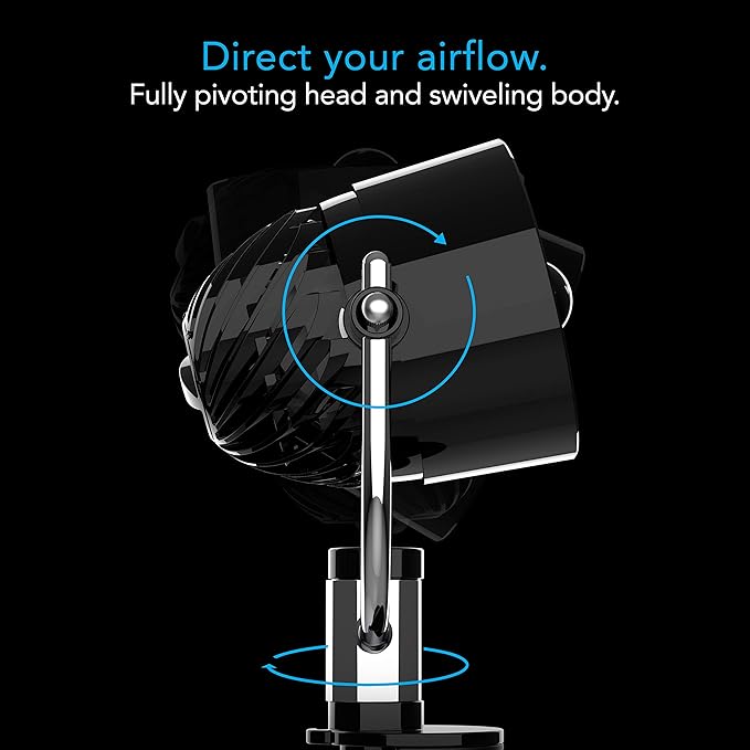 Vornado Pivot Clip Personal Air Circulator, Portable Desk Fan - Image 7