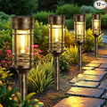 LETMY 12 Pack Brown Solar Pathway Lights Outdoor, Bright Solar Lights Outdoor by Letmy
