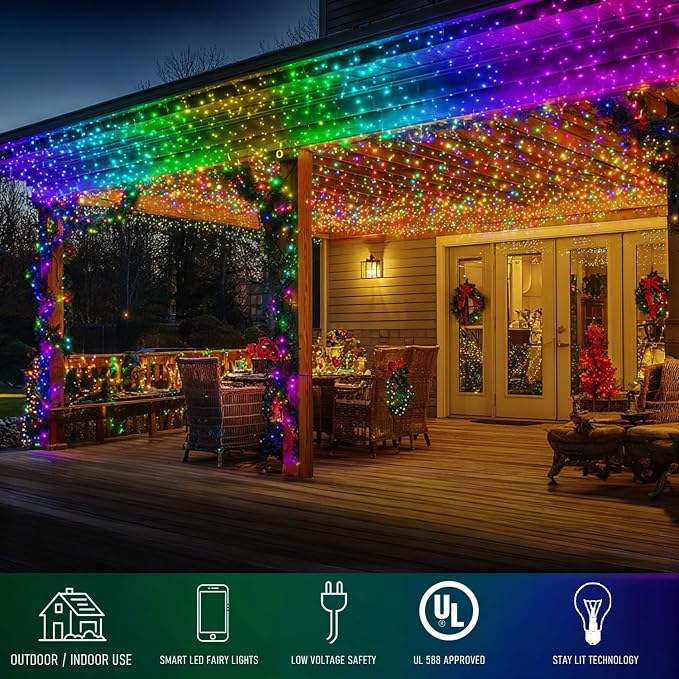 TW SHINE Smart Christmas Lights, 100 LED 33FT Color Changing Halloween String - Image 5