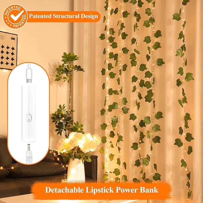 Lakumu 132FT Fairy Lights Battery Operated, Rechargeable String Lights - Image 6