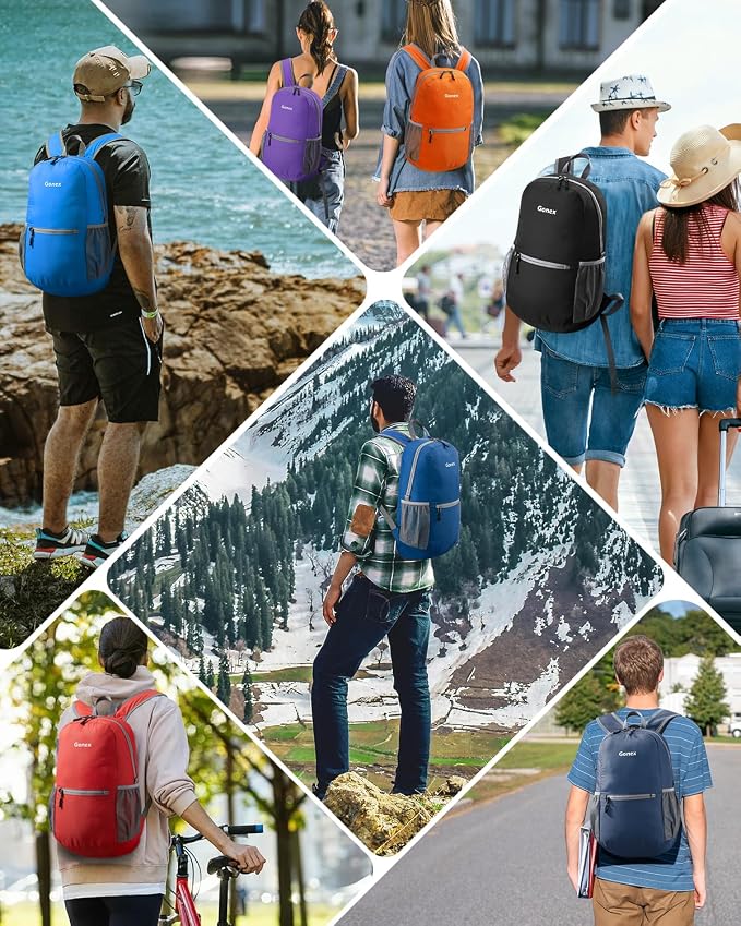 Gonex Ultra Lightweight Packable Backpack 20L Daypack Handy Foldable Camping - Image 8