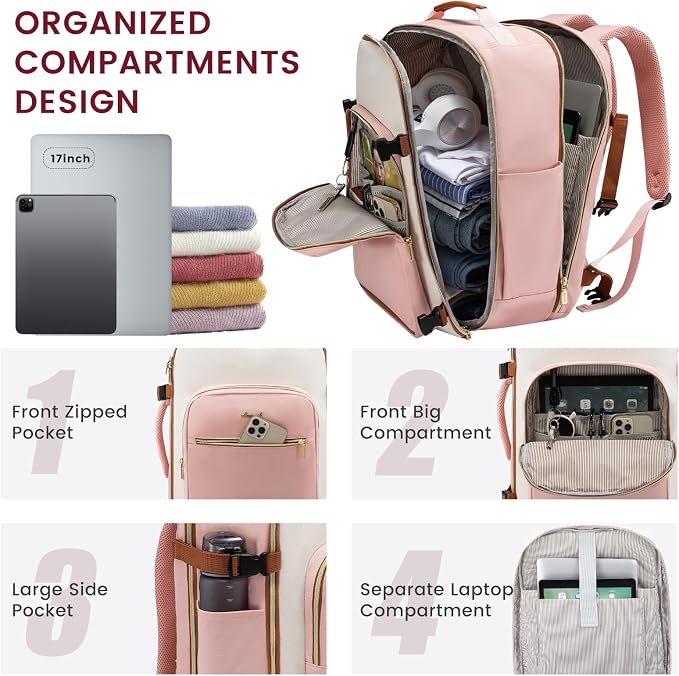 LOVEVOOK 40L Large Travel Backpack - Image 4