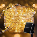 Solar Rope String Lights Outdoor 72Ft 200 Led Waterproof Solar Powered Fairy by Brightown