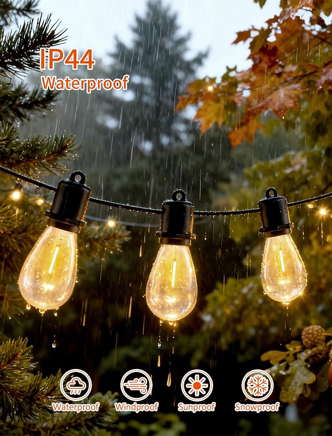 100 FT LED Outdoor String Lights - Image 3