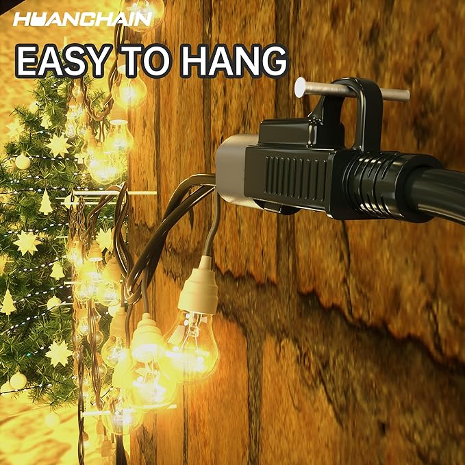 HUANCHAIN Indoor Outdoor Black Extension Cord 100 ft Waterproof, 16/3 Gauge - Image 8