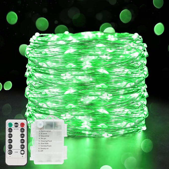 suddus Green Christmas Lights, 33ft 100 LED String Lights by SUDDUS