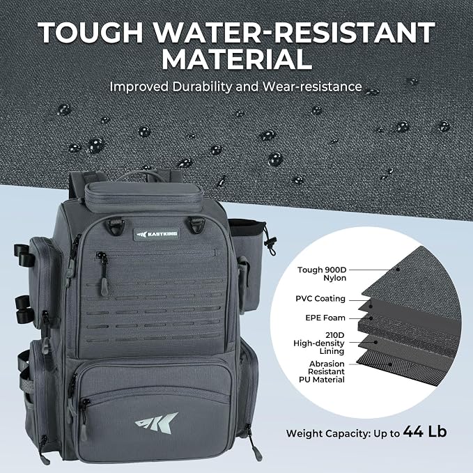 KastKing Bait Boss Fishing Tackle Backpack - Image 5
