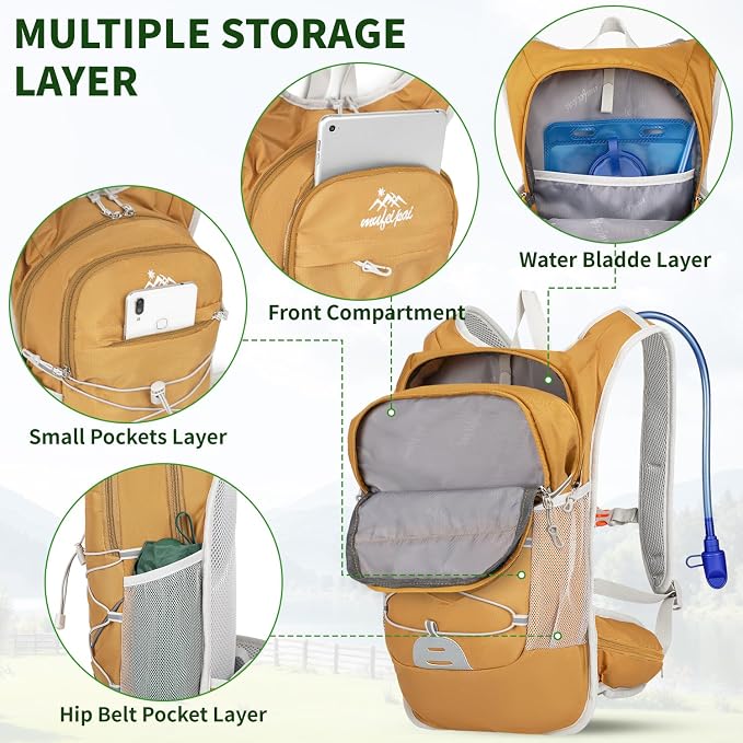 Hiking Backpack for Women & Men, Hydration Backpack - Image 4