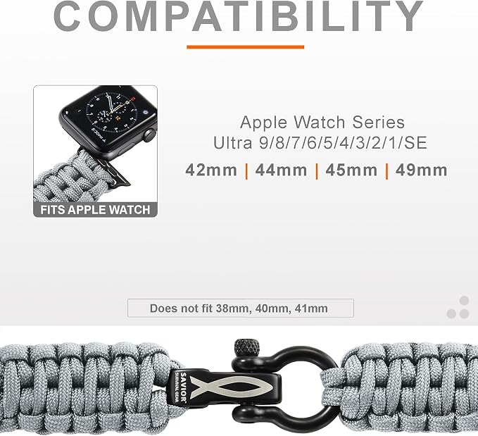 Savior Survival Gear Paracord Watch Band - Image 3
