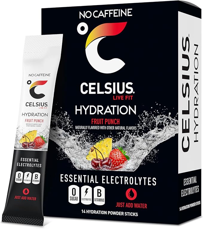 CELSIUS Hydration™ Fruit Punch, Sugar Free Electrolyte Hydration Drink Mix by CELSIUS