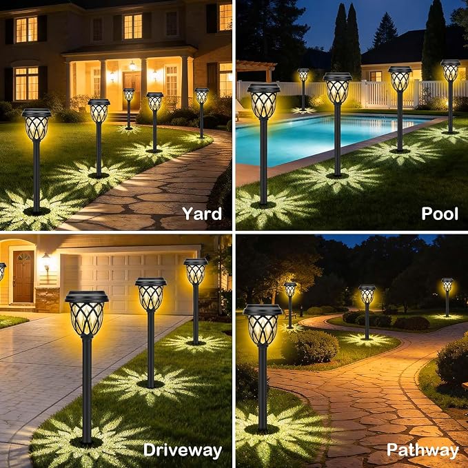 Solar Lights Outdoor 12 Pack Solar Garden Lights Waterproof IP65 Solar - Image 6