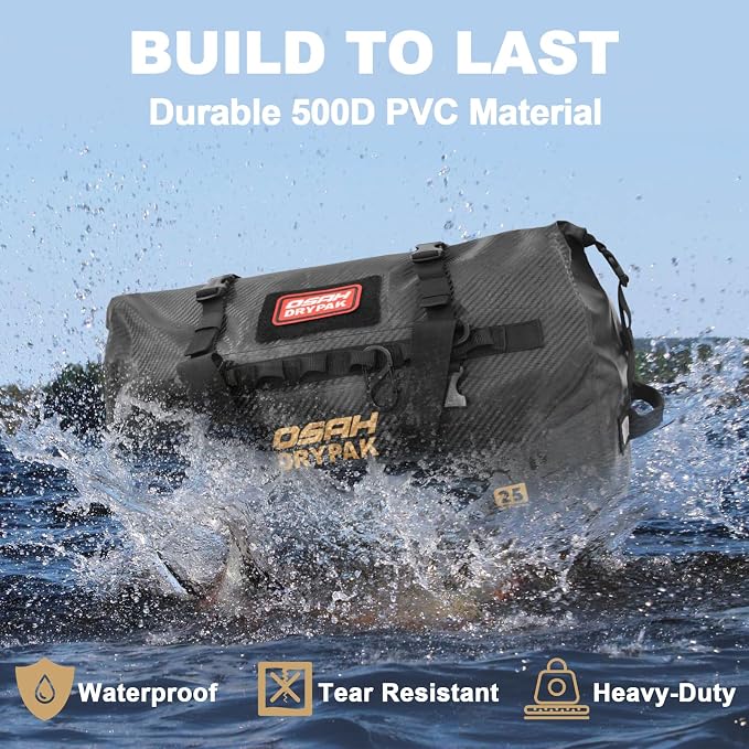 OSAH DRYPAK Waterproof Duffel Bag 25L/40L/60L – Heavy-Duty Motorcycle Tail Bag - Image 6