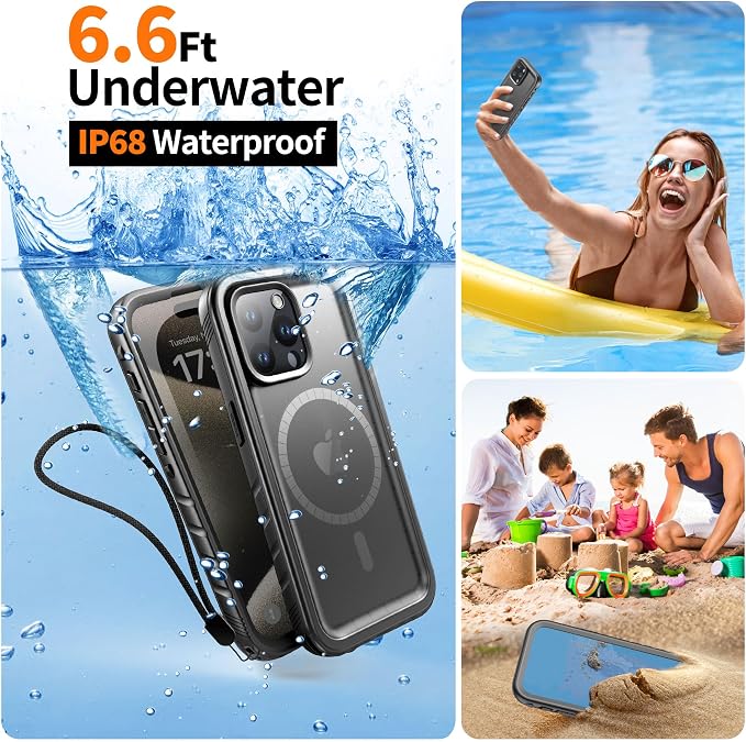Cozycase for iPhone 15 Pro Max Waterproof Shockproof Dustproof Case - Image 3
