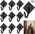Mystic Colonial Rustic Cast Iron Wall Hooks, 3.6" Heavy Duty Coat Hooks by SaKeGa