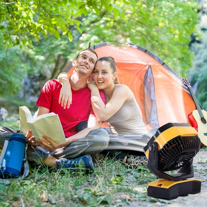 WESTTREE Camping Fan 20000mAh Rechargeable Battery Operated fan Outdoor Tent Fan - Image 7