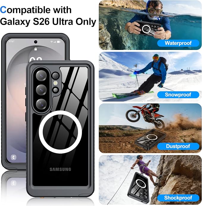 ANTSHARE IP68 Waterproof Case for Samsung Galaxy S26 Ultra - Image 8