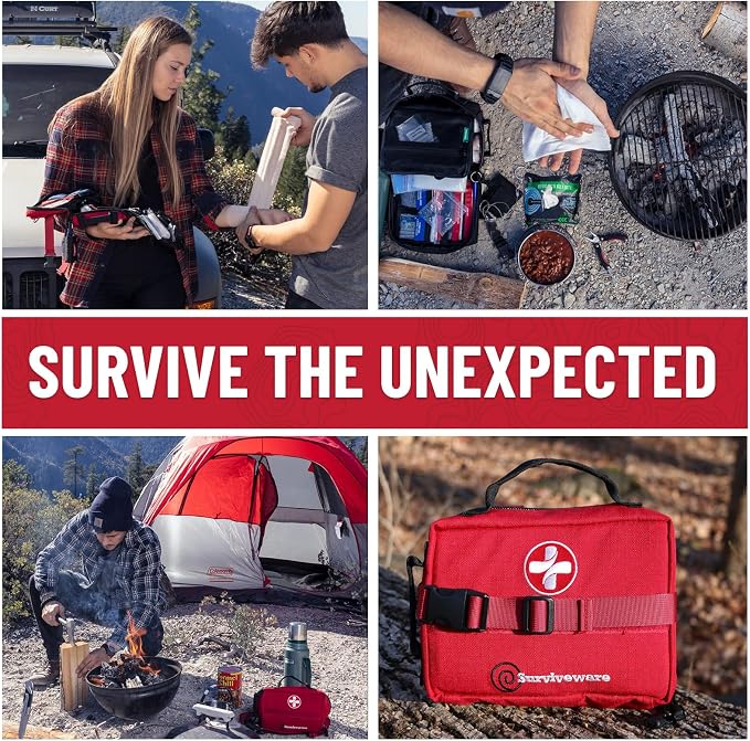 Surviveware 119 Pcs Comprehensive Premium Survival First Aid Kit - Image 6