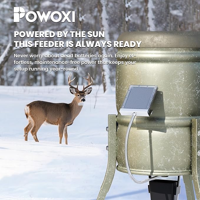 POWOXI Solar Panel for Deer Feeder 6V 1.5W Waterproof Solar Battery Charger - Image 2
