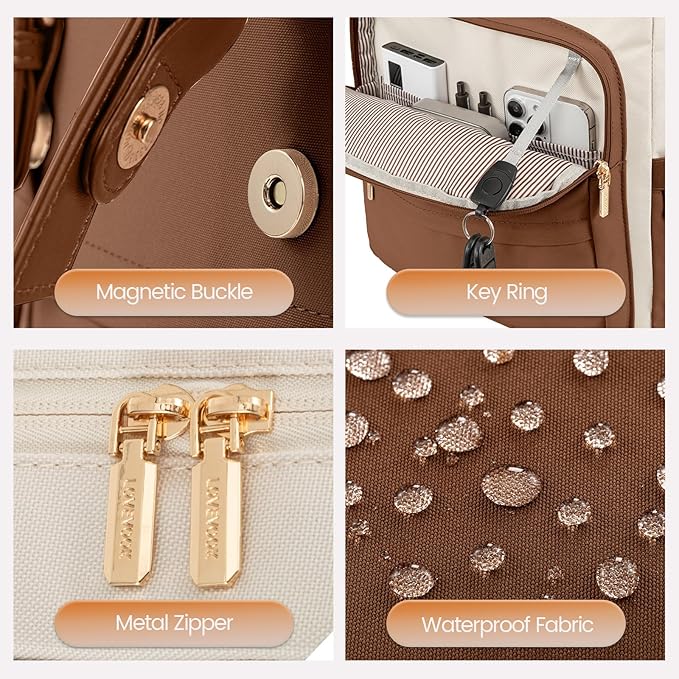 LOVEVOOK Travel Laptop Backpack Purse - Image 5