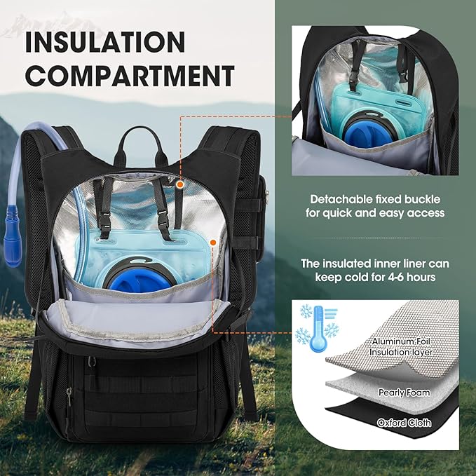 RAINSMORE Tactical Hydration Backpack 18L - Image 3