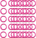 Carabiner Clip 48Pcs Rose Metal Key Ring Clip Circle Keychain Rings Bulk Spring by KJMLDIY