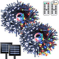 JMEXSUSS 2 Pack Solar String Lights Outdoor Waterproof, Total 66 FT 200 LED by JMEXSUSS