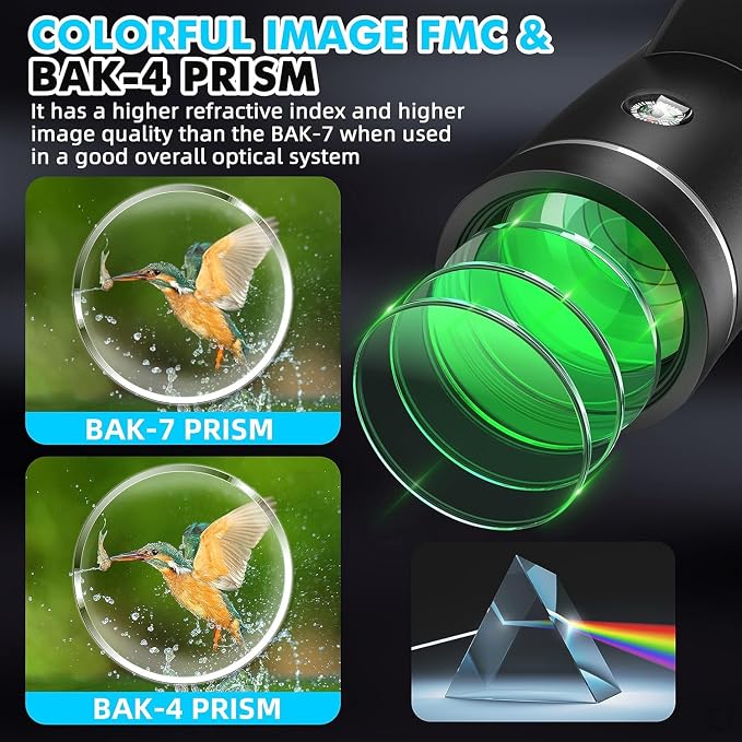 40x60 Monocular Telescope with Smartphone Adapter and Telescope Case High - Image 4