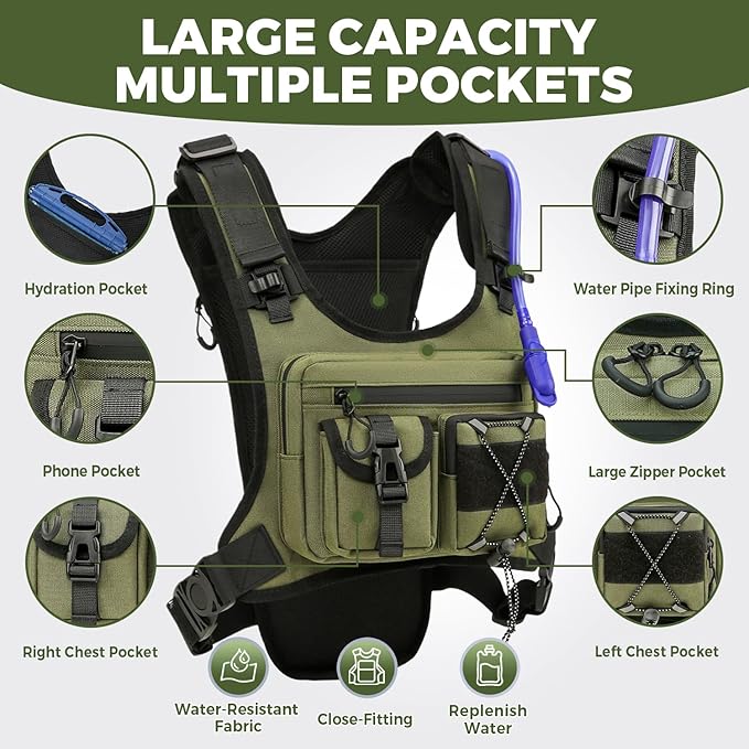 Criuage USA Original Patent Running Hydration Vest Backpack, Lightweight Chest - Image 2
