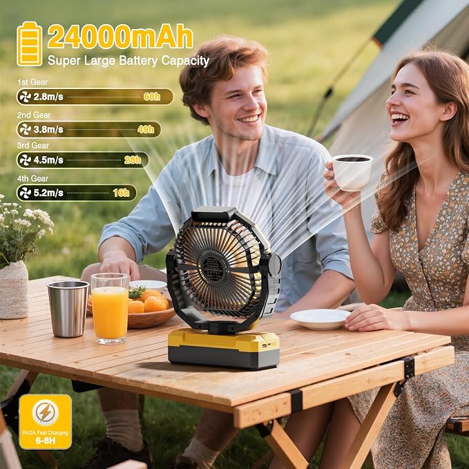 FRIZCOL 3-in-1 Camping Fan - Image 2