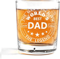 Nogrit World's Best Dad Whiskey Glasses 10 oz, Best Dad Gifts by Nogrit