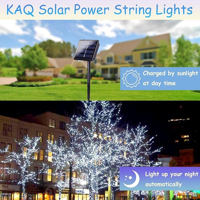 Upgrade 2Pack 200LED Solar String Lights - Image 4