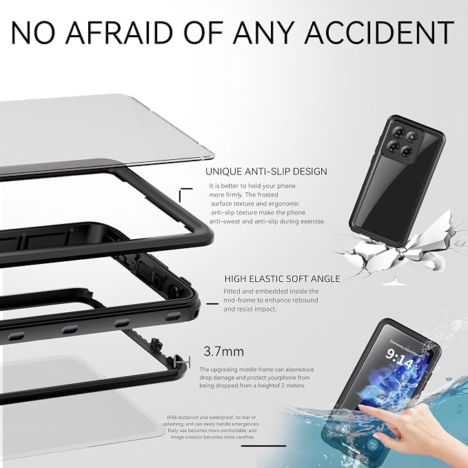 Lunivop Compatible with Motorola Moto G Stylus 5G 2025 Case 6.7'' Waterproof - Image 6