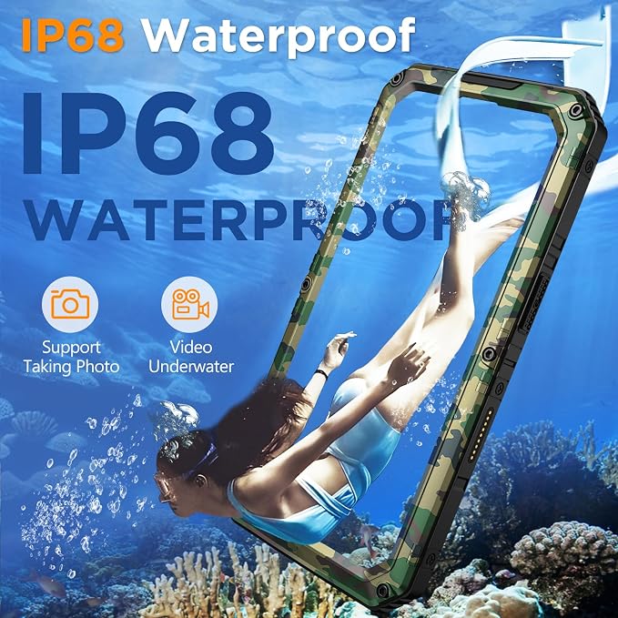Mitywah Waterproof Case for iPhone 16 Plus, Shockproof Heavy Duty Case - Image 3