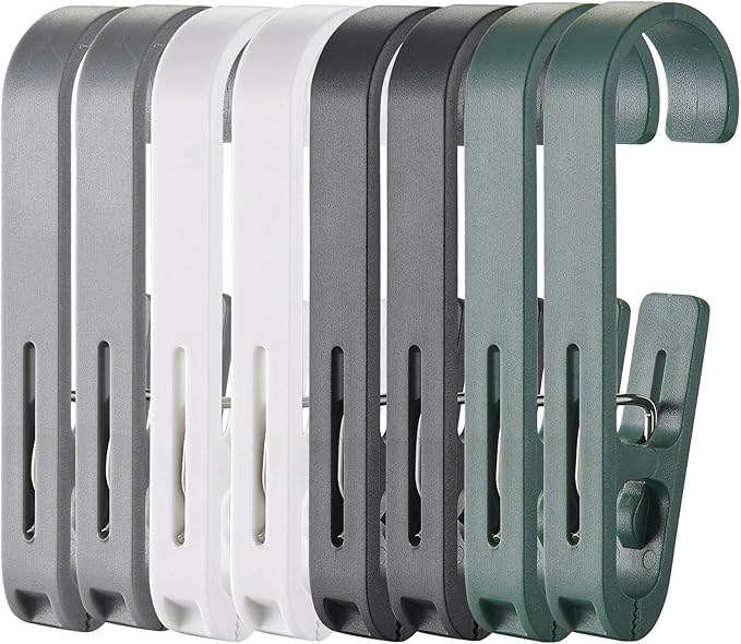 Large Laundry Hook Clothes pins 8pcs Sock Clip Laundry Clips by KooNiosio