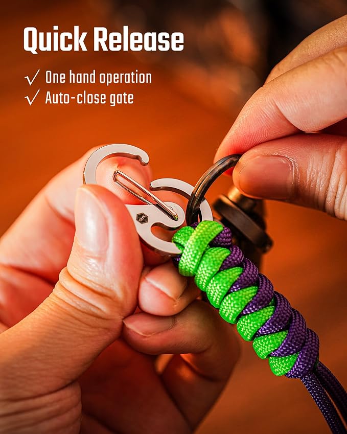 KeyUnity KC01 Braided Paracord Carabiner - Image 5