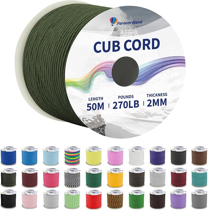 Paracordland-270LB Parachute Cord -164FT-2mm Micro Paracord-Utility Cord Thin by Unknown