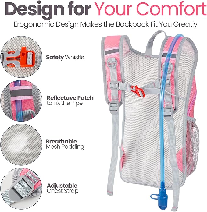 Shinylin 2 Pcs Kids Hydration Backpack - Image 3