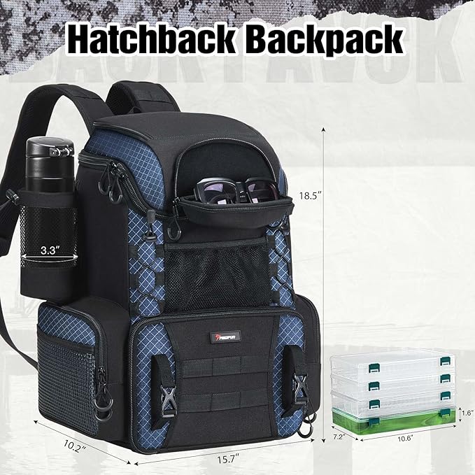 Piscifun Fishing Tackle Backpack - Image 2
