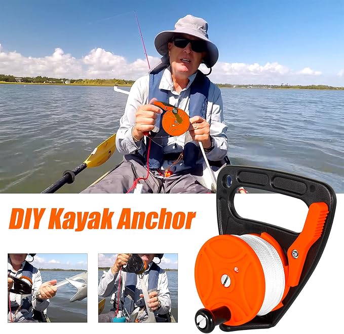 Compact 150ft Scuba Dive Reel Kayak Anchor - Image 5