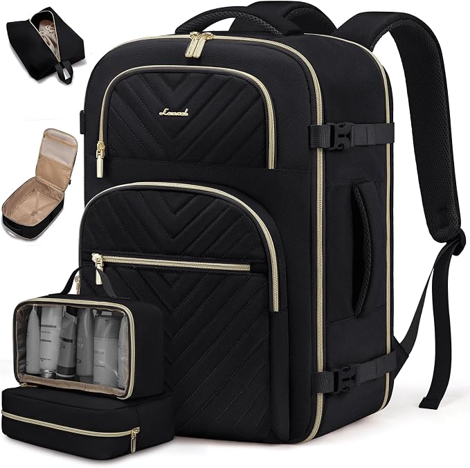 LOVEVOOK Travel Backpack Carry on Flight Approved 50L, Waterproof TSA Travel by LOVEVOOK