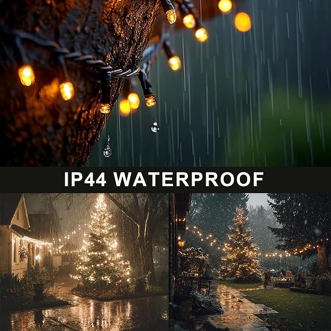 Dazzle Bright Christmas String Lights, 600 LED 196 FT Waterproof Green Wire - Image 2