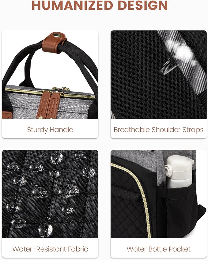 LOVEVOOK Laptop Backpack for Women, 17.3'' Waterproof Nurse Bag Teacher Work - Image 8