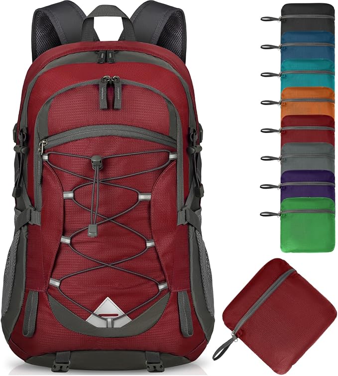 IGOLUMON Hiking Backpack 40L Packable Lightweight Camping Backpack Men Women by IGOLUMON