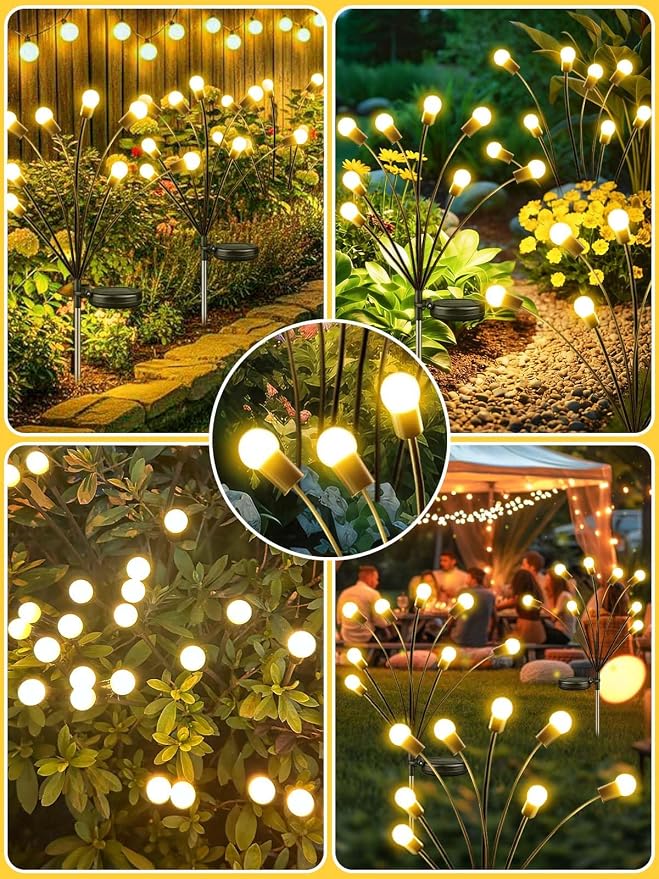 2026 Upgraded Solar Lights Outdoor, 8 Pack Solar Garden Lights - Image 4