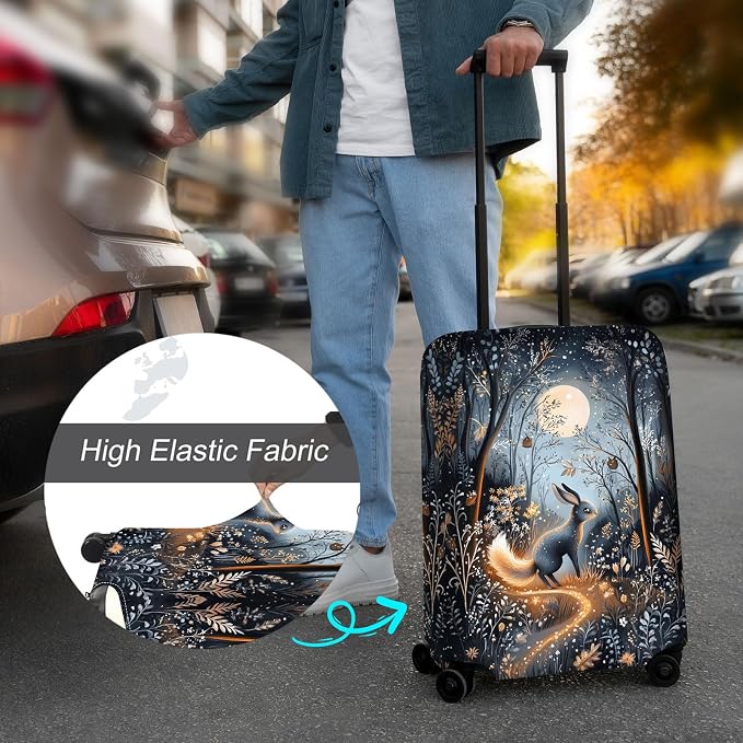 Luggage Cover Protector for 26-28 Inch Suitcases, TSA Approved Elastic Travel - Image 4