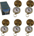 Glow in the Dark Brass Pocket Compass by StanleyLondon