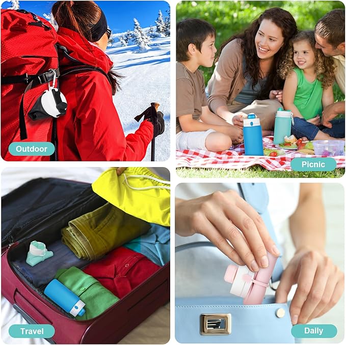PLTCAT Collapsible Foldable BPA Free Reusable Lightweight Leak-Proof Travel - Image 7