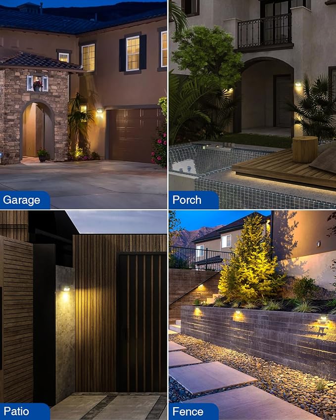 Peasur Solar Lights Outdoor Waterproof, Warm White Motion Sensor Light - Image 7