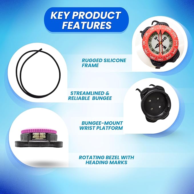 Scuba Choice Diving Compass – Easy-to-Read Underwater Navigation Tool - Image 6
